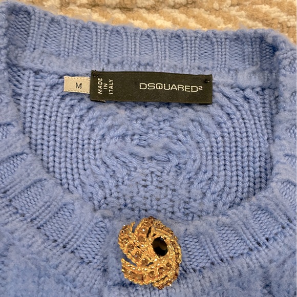 DSquared2 Ombre Brooch Cardigan - Picture 3 of 7